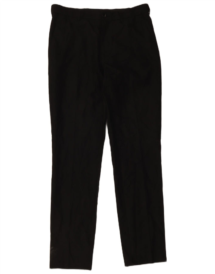 Pantaloni chino slim da uomo Marks & Spencer W32 L33 poliestere nero