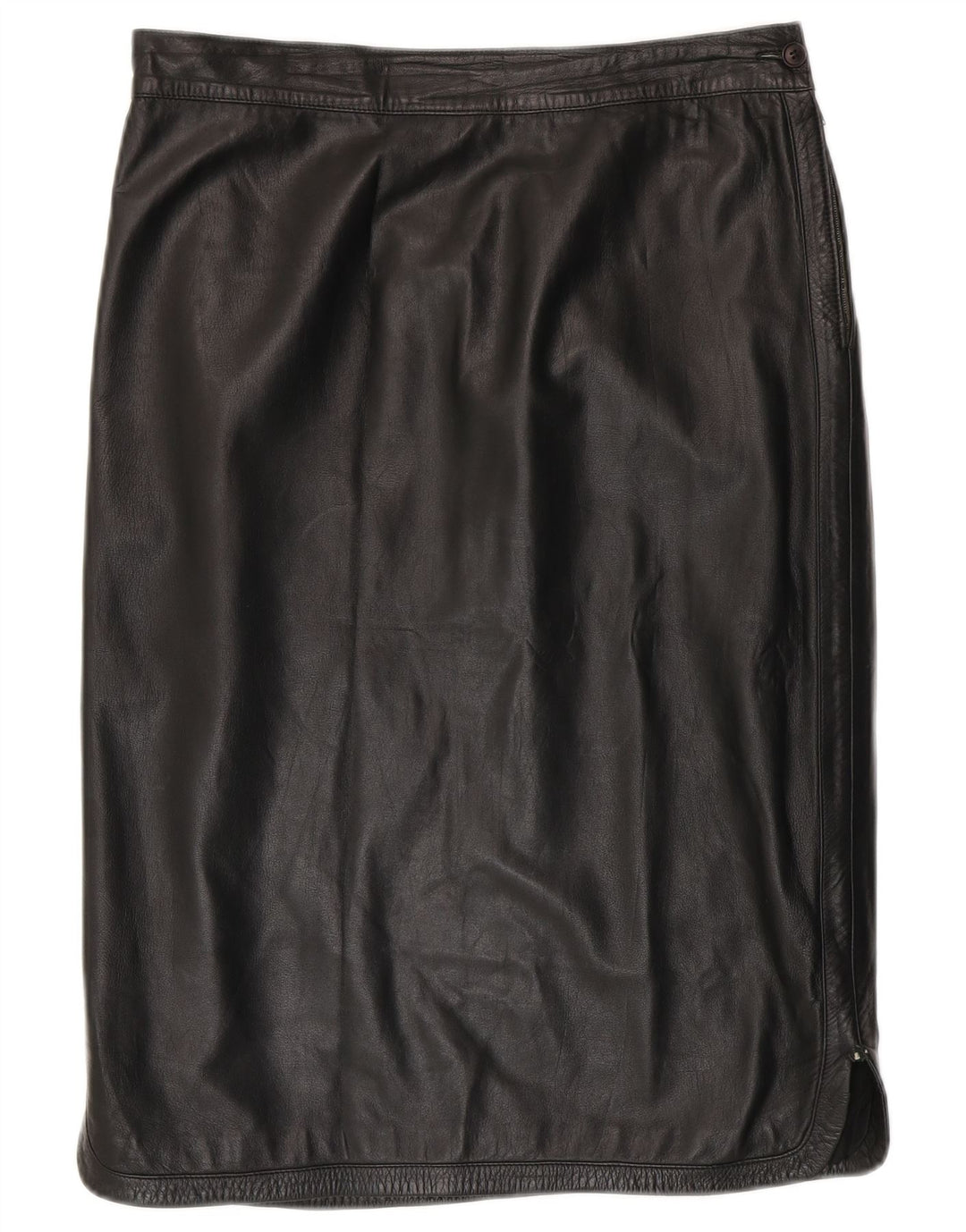 Gonna in pelle da donna Genny W32 grande nera