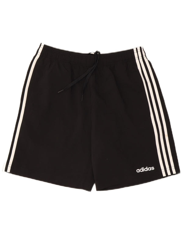Pantaloncini sportivi da uomo Adidas medi neri in poliestere