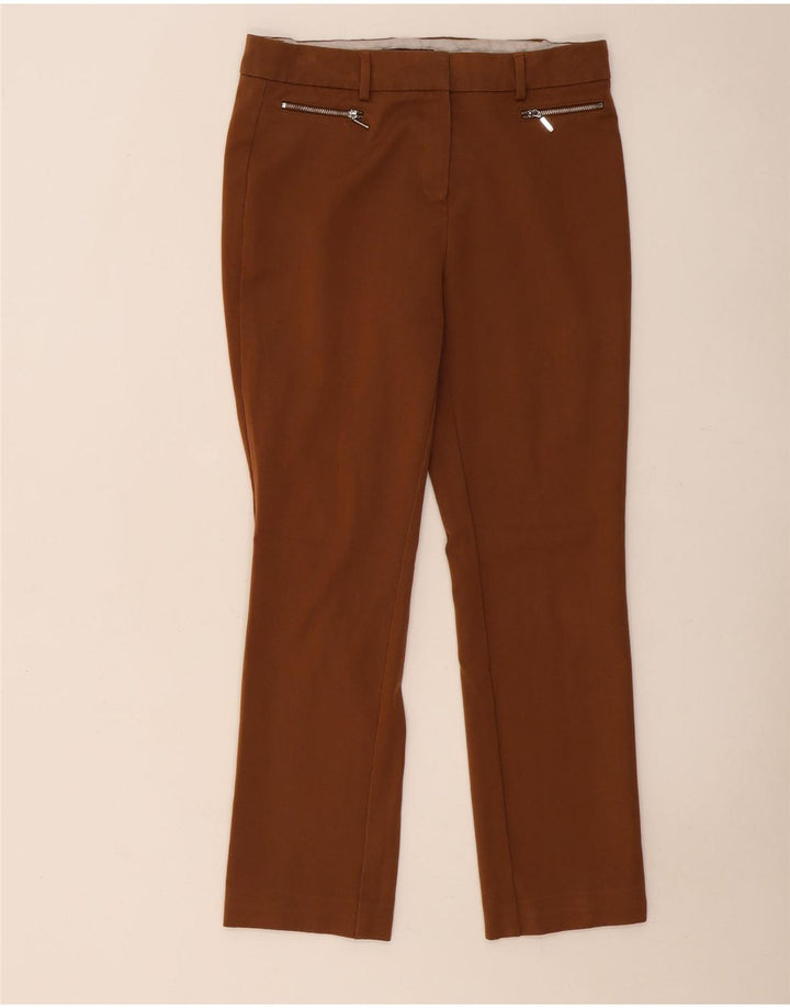 Pantaloni casual slim moderni da donna Marks & Spencer W32 L28 Marrone