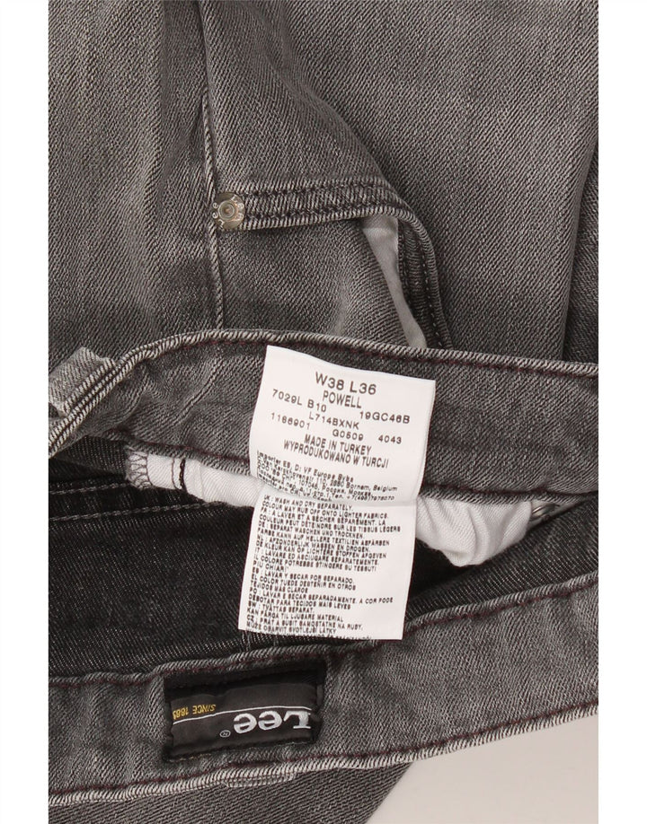 Jeans LEE Powell Slim da uomo W38 L28 in cotone grigio