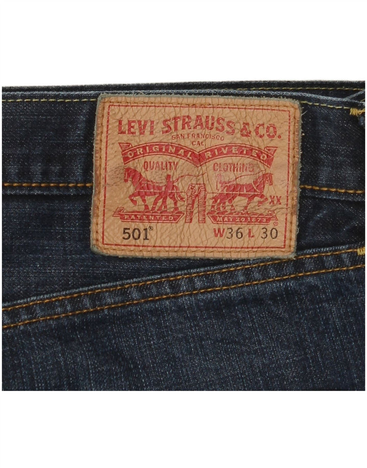 LEVI'S Jeans dritti da uomo 501 W36 L30 cotone blu navy