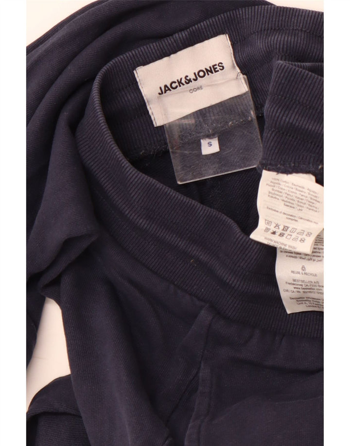 JACK & JONES Pantaloni da tuta da uomo Joggers piccoli in cotone blu navy