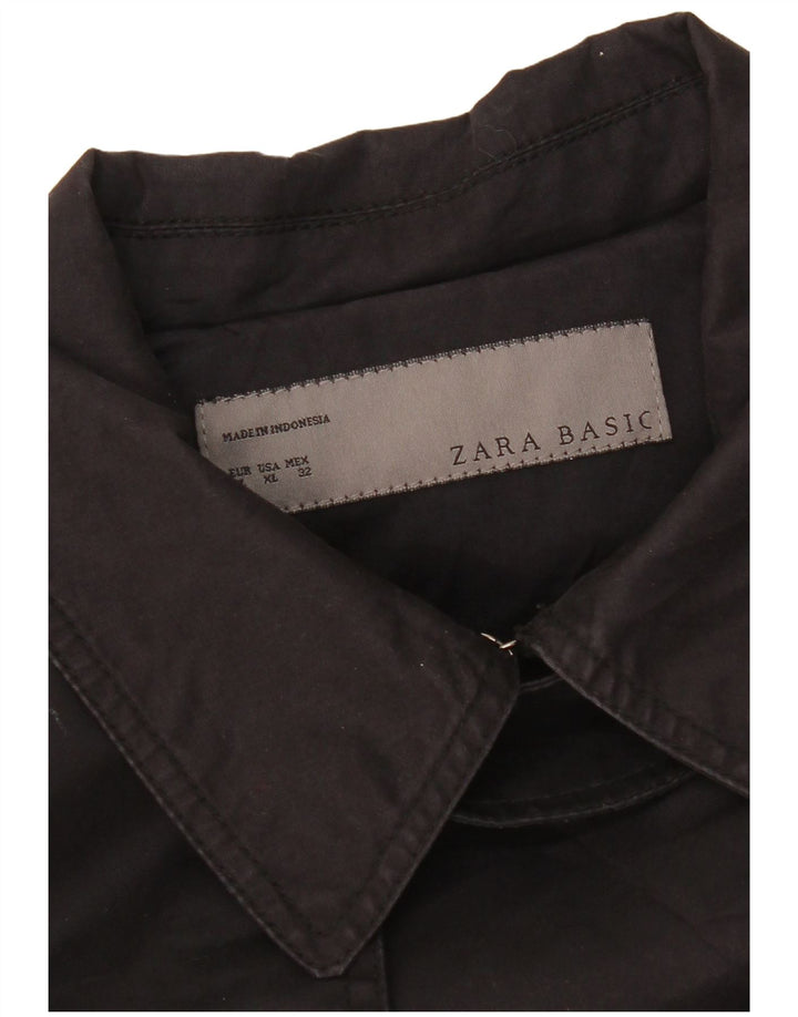 Trench da donna Zara UK 18 XL Nero