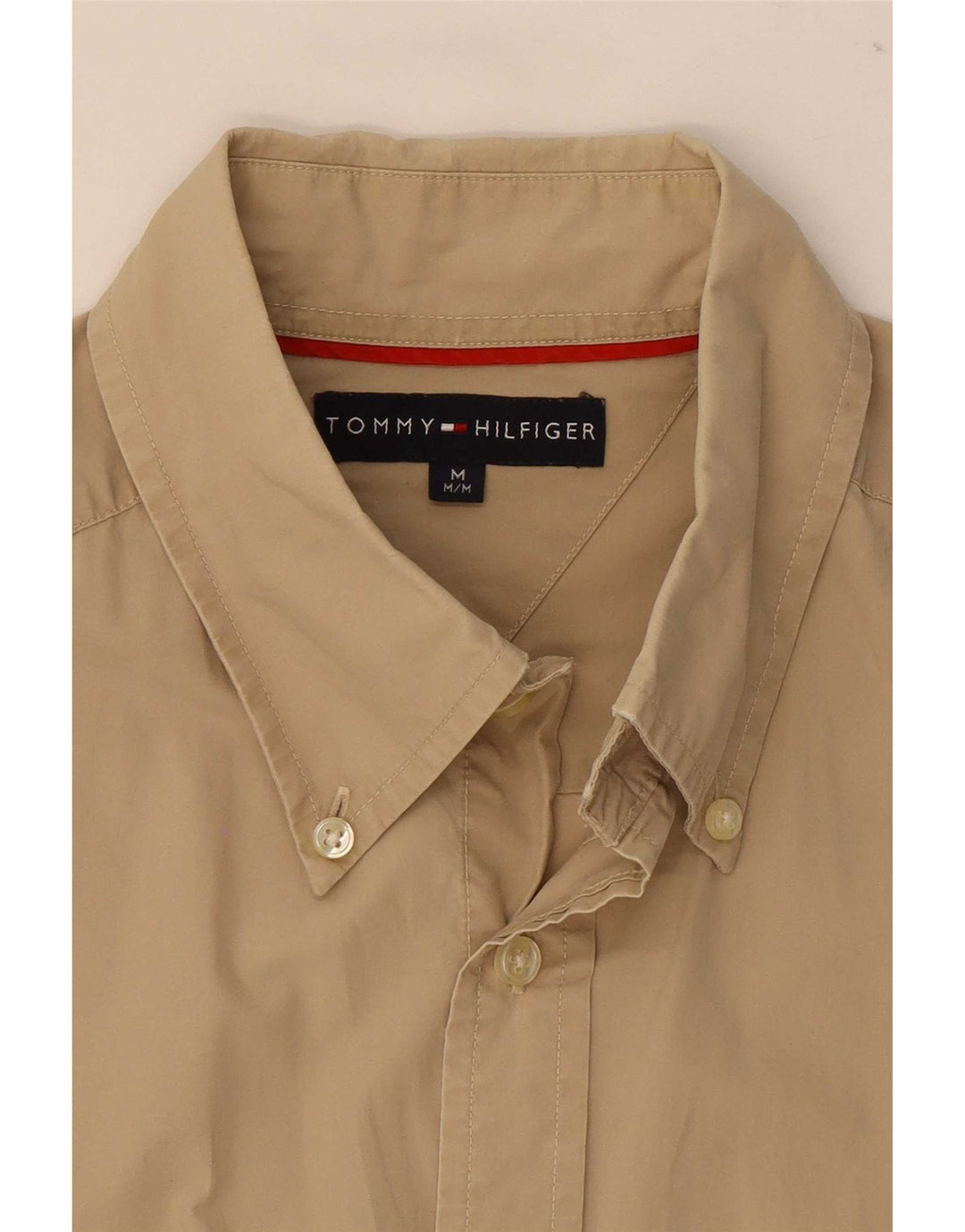 Camicia da uomo Tommy Hilfiger in cotone beige medio
