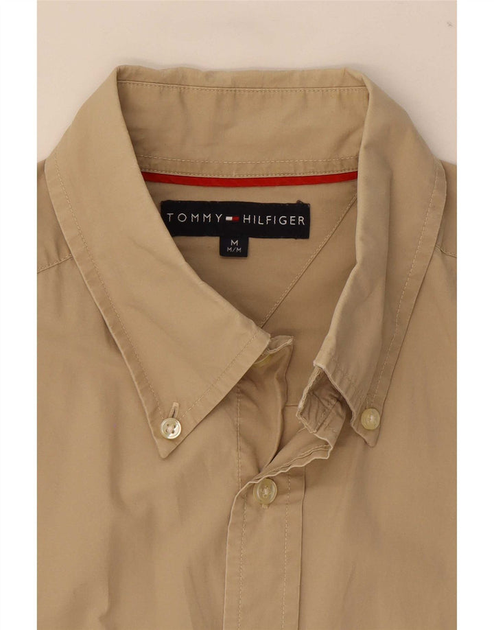 Camicia da uomo Tommy Hilfiger in cotone beige medio