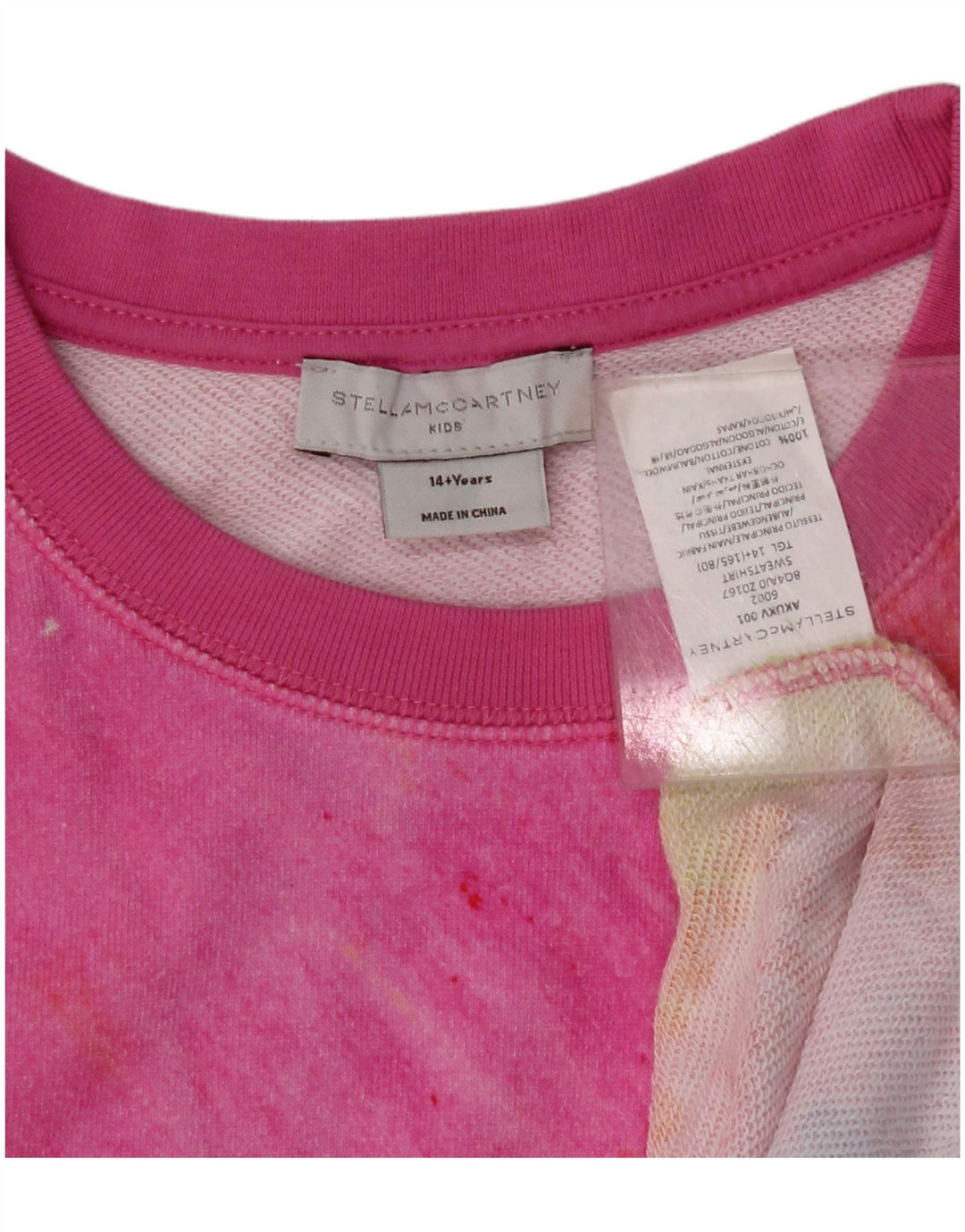 STELLA MCCARTNEY Felpa Maglione Bambina 14-15 Anni Multicolore Tie Dye