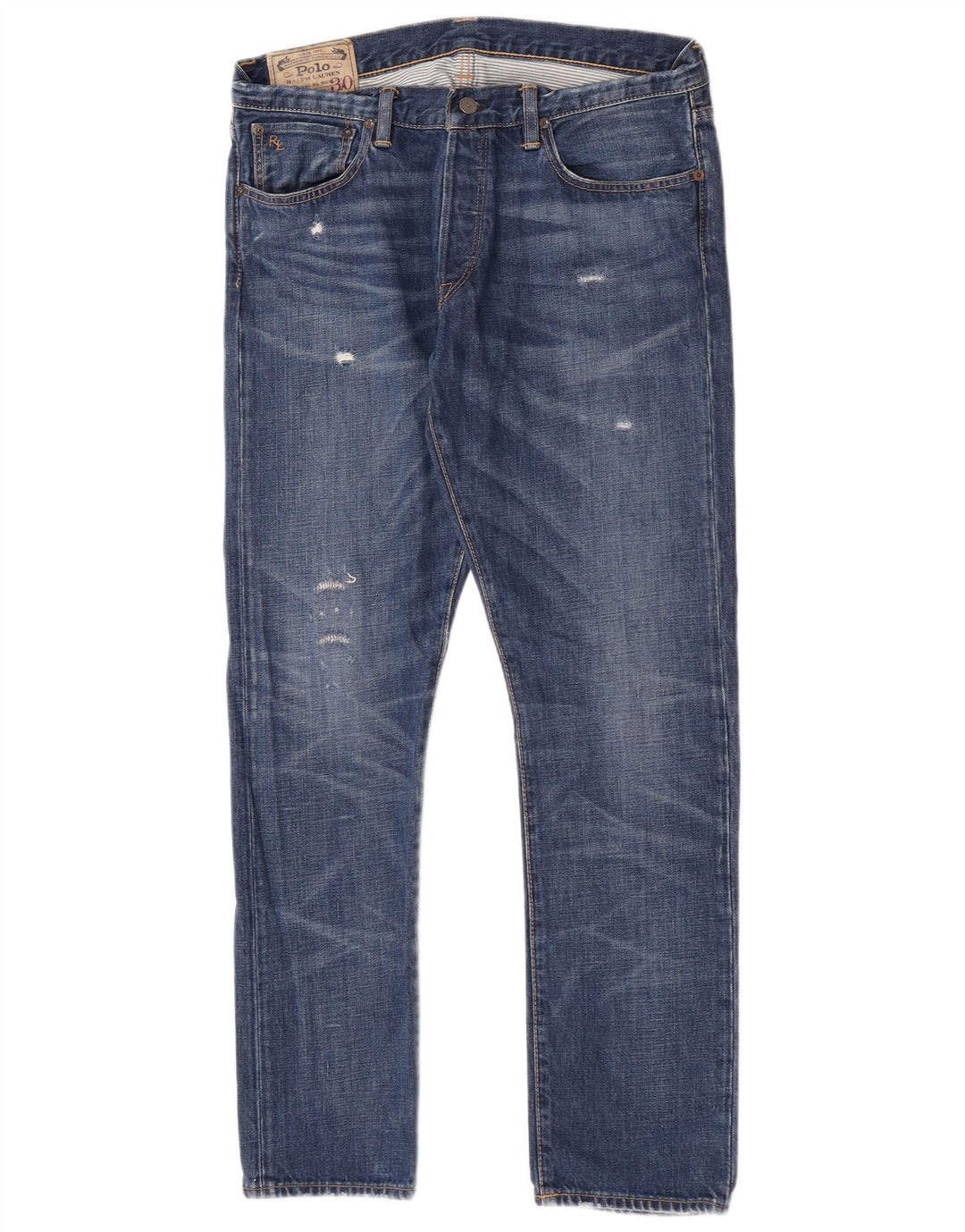 Jeans dritti da uomo Polo Ralph Lauren W33 L30 cotone blu