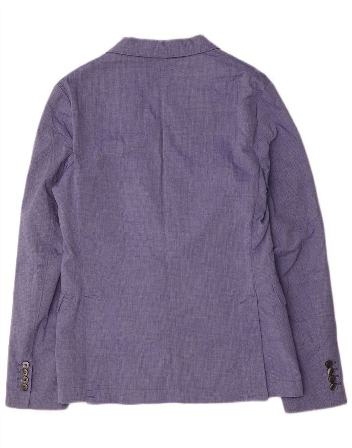 Giacca blazer a 2 bottoni da uomo Zara EU 48 poliestere blu medio