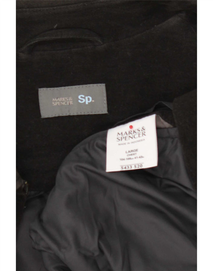 Giubbotto bomber da uomo Marks & Spencer UK 40 grande cotone nero