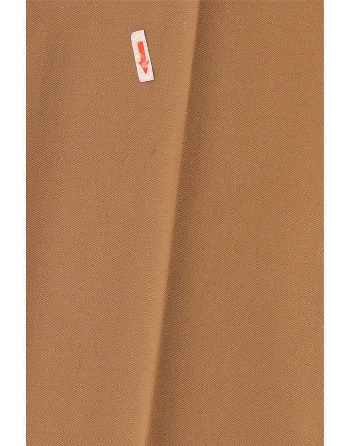 Pantaloni da abito dritti vintage da uomo W36 L30 Beige