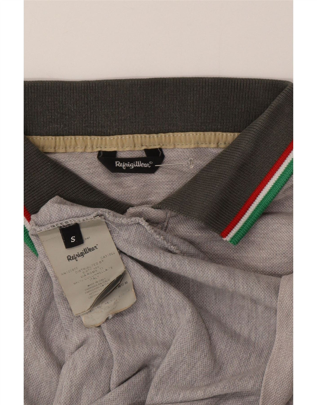 Polo Uomo Refrigiwear Small Grigio Cotone