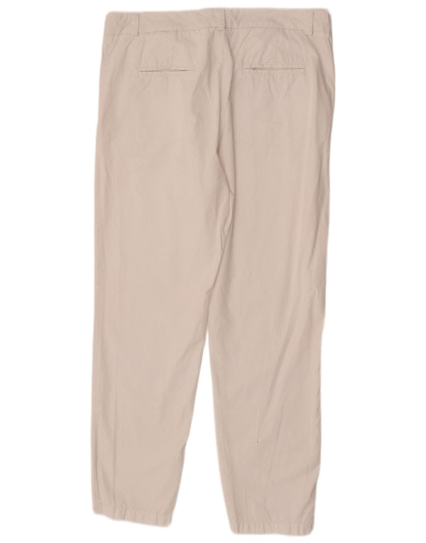 Pantaloni chino dritti da donna Marks & Spencer UK 14 Large W34 L29 Bianco