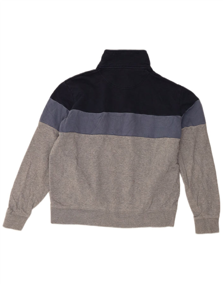 Felpa da uomo Marks & Spencer con zip e collo, colore grigio medio