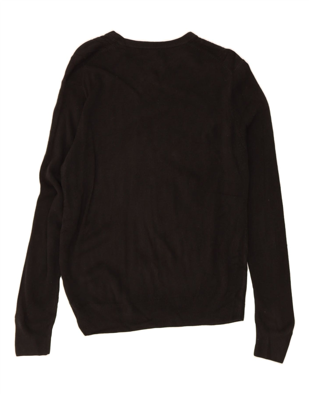 DOCKERS Mens V-Neck Jumper Sweater Large Black Acrylic Vintage Dockers and Second-Hand Dockers from Messina Hembry 