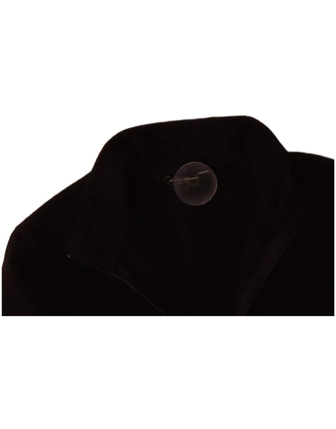 EDDIE BAUER Womens Fleece Jacket UK 14 Medium Black Polyester