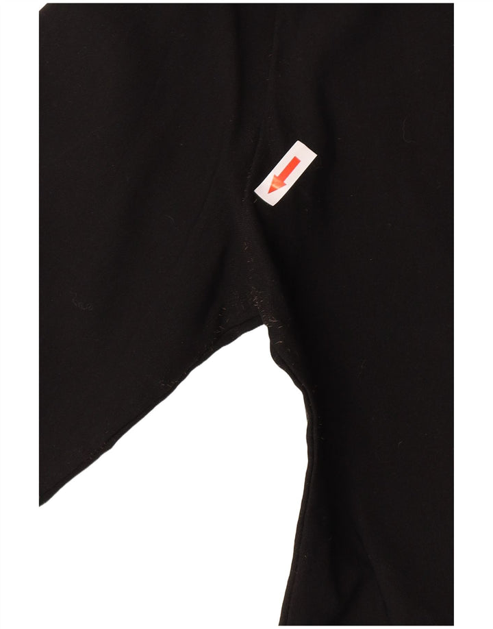 Giacca in giubbotto vintage da donna UK 14 in viscosa nera media