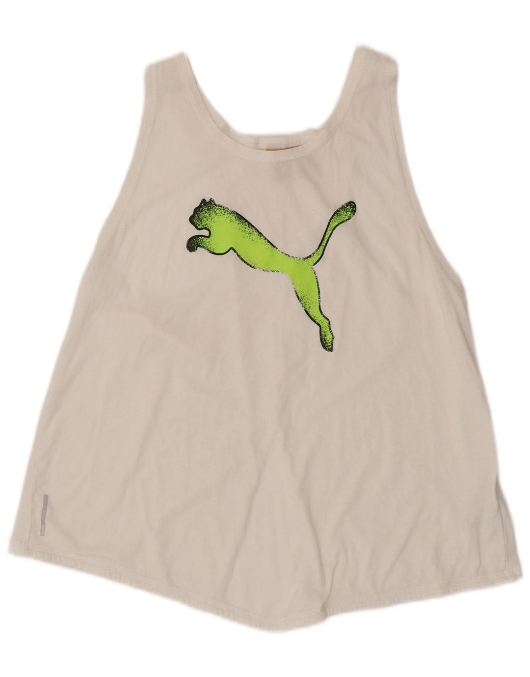 Canotta grafica da donna Puma UK 14 grande poliestere bianco