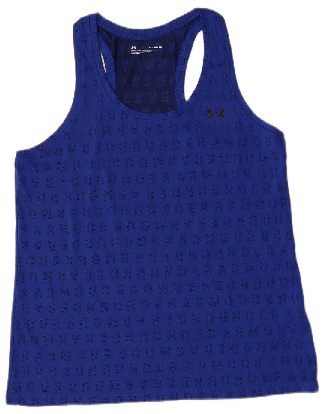Canottiera grafica da donna UNDER ARMOUR UK 18 XL poliestere blu