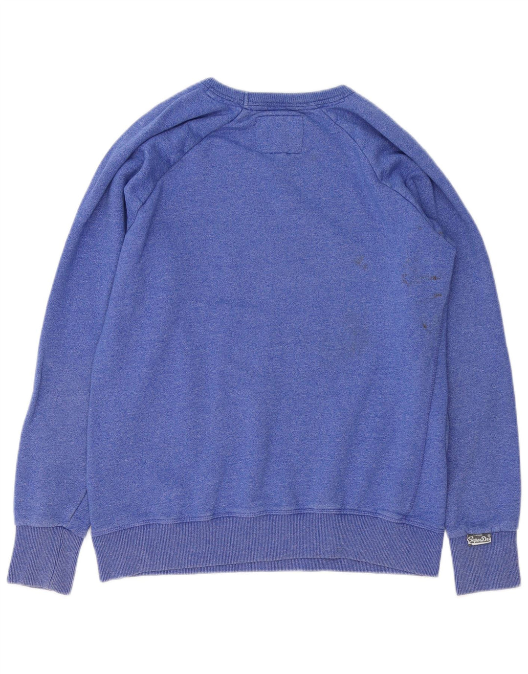 Felpa grafica da uomo Superdry Maglione grande cotone blu