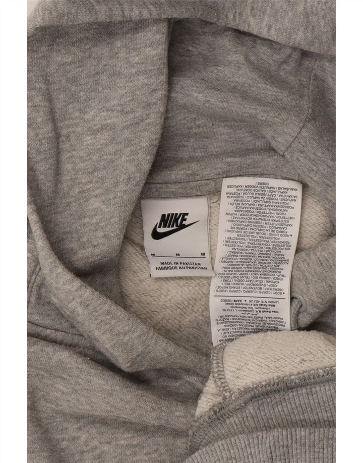 Maglione con cappuccio e vestibilità ampia NIKE da uomo in cotone grigio medio