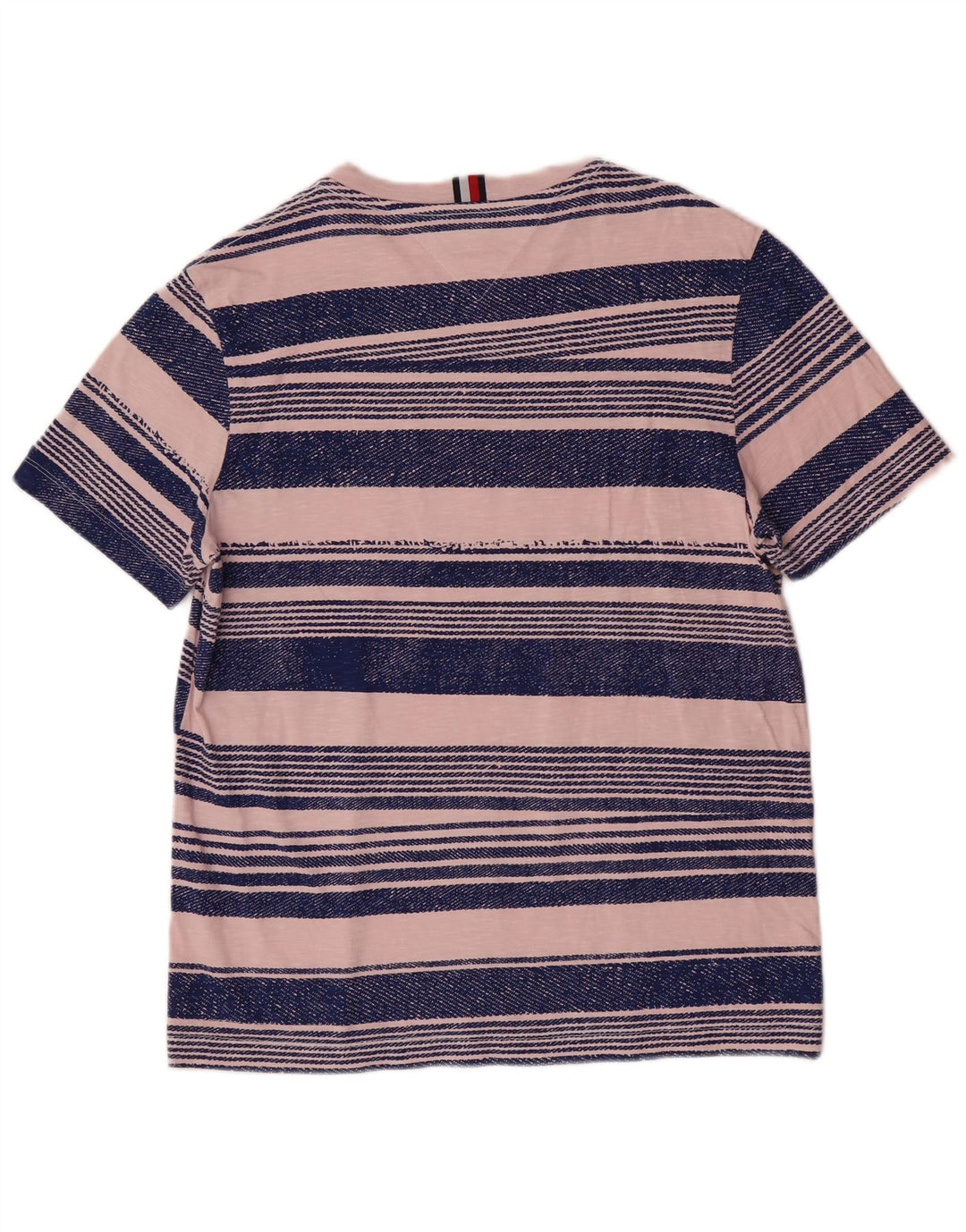 T-shirt da uomo con vestibilità regolare Tommy Hilfiger Top a righe rosa medio