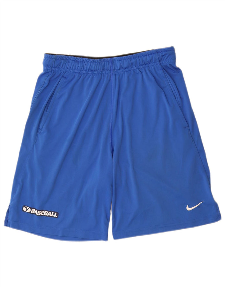 Pantaloncini sportivi Nike Dri Fit da uomo in poliestere blu medio