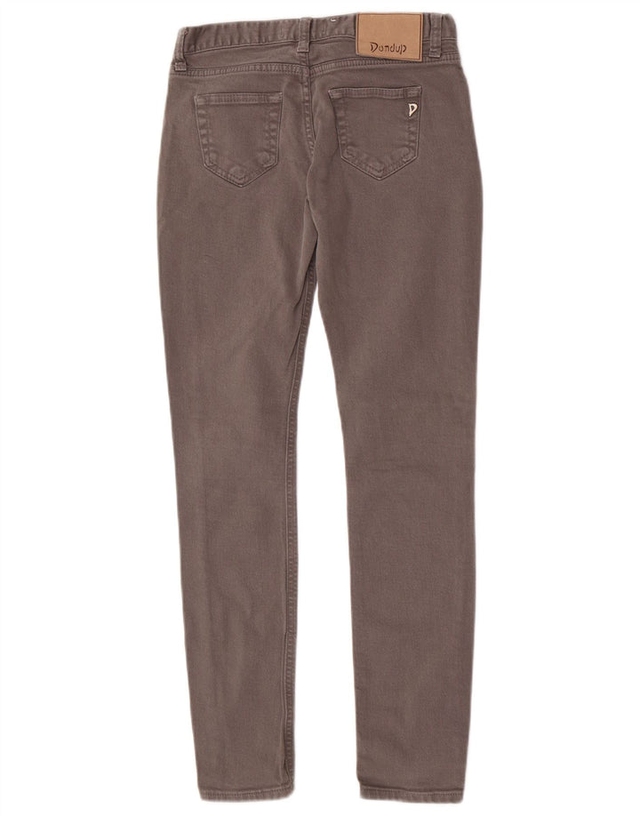 Jeans skinny da donna Dondup W25 L29 cotone grigio