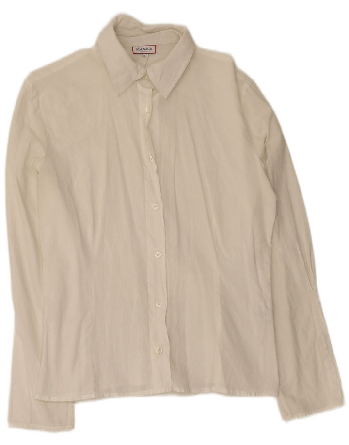 Camicia da donna Max & Co. IT 44 Cotone bianco medio
