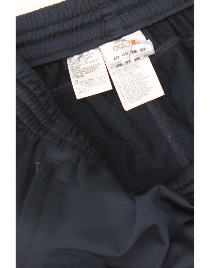 Pantaloni da tuta da uomo Adidas UK 40/42 Poliestere blu navy medio