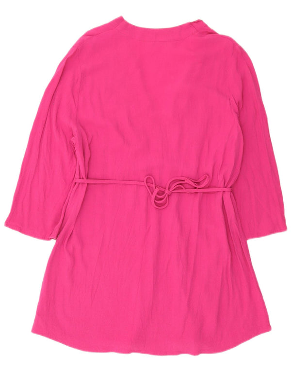 Abito a tunica con maniche a 3/4 da donna Marks & Spencer UK 20 2XL Viscosa rosa