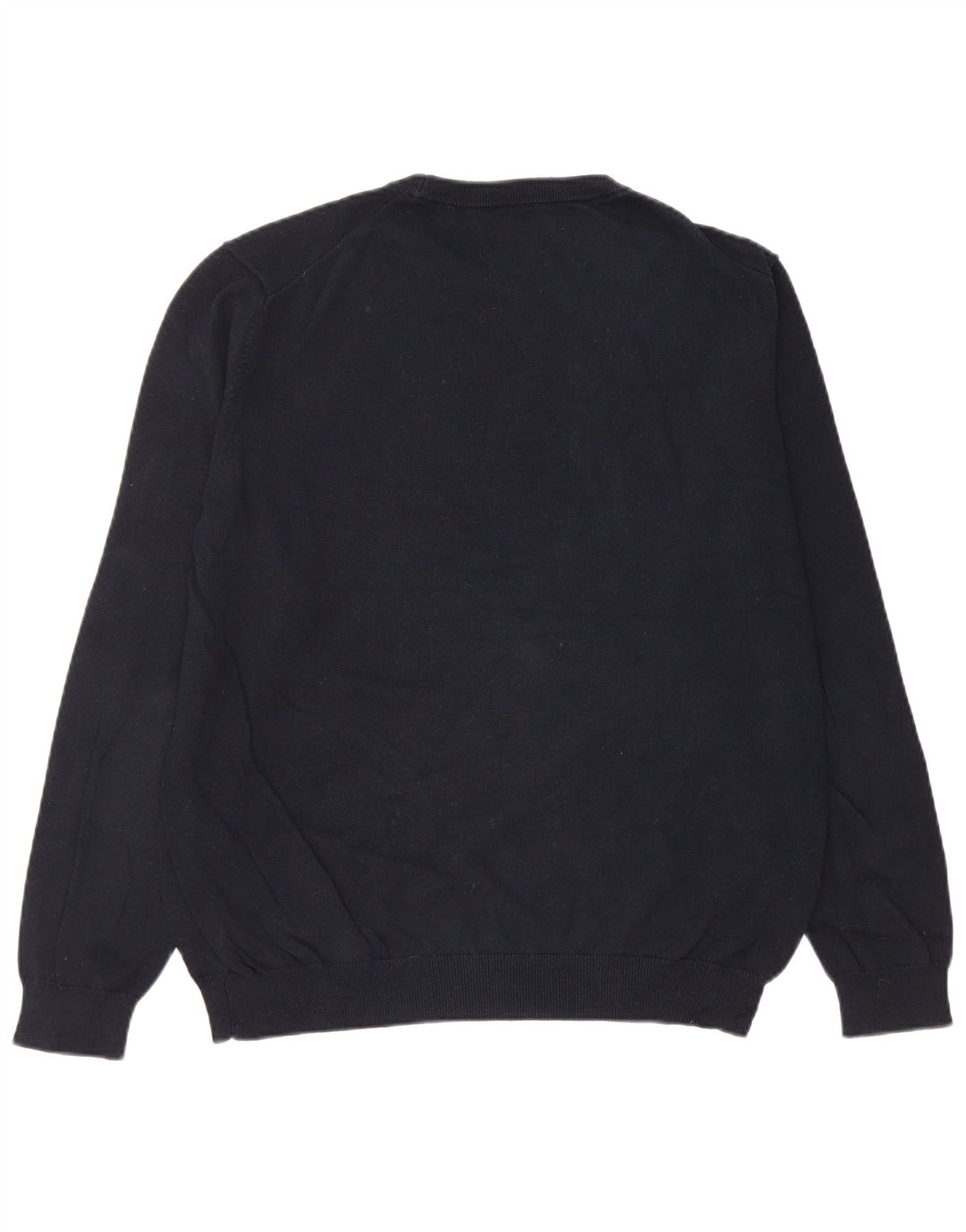 REPLAY Maglione maglione girocollo da uomo grande in cotone blu navy