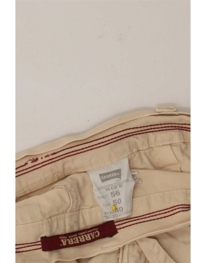 Pantaloncini cargo da uomo Carrera W40 XL in cotone beige