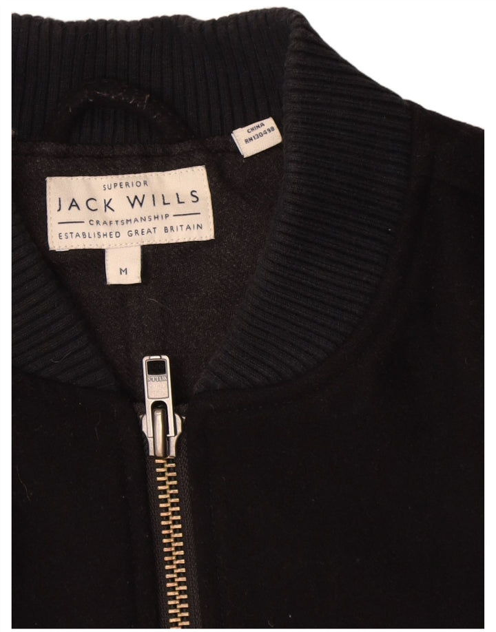 Giubbotto bomber da uomo Jack Wills UK 38 medio in lana blu navy