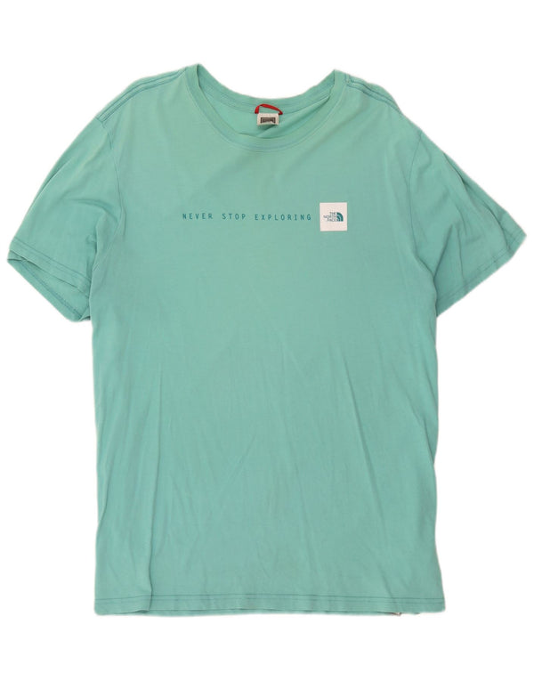 T-shirt grafica da uomo The North Face Top XL in cotone verde