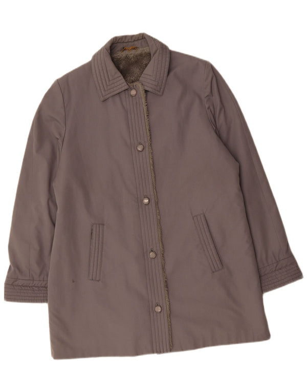 DANNIMAC Cappotto Sherpa da donna UK 18 XL Cotone grigio