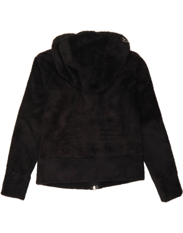 CAPE HORN Girls Hooded Fleece Jacket 13-14 Years XL Black