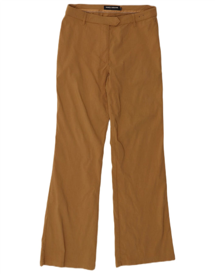 TOM TAILOR Womens Bootcut Casual Trousers EU 38 Medium W30 L30 Beige