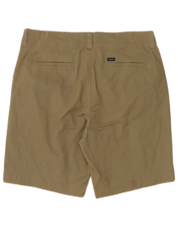 Pantaloncini chino da donna a vita media Lee US 12 Large W34 cotone verde