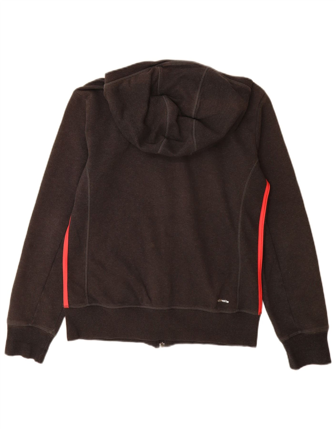 Maglione con cappuccio e zip ADIDAS da donna Climalite UK 12/14 Cotone nero medio