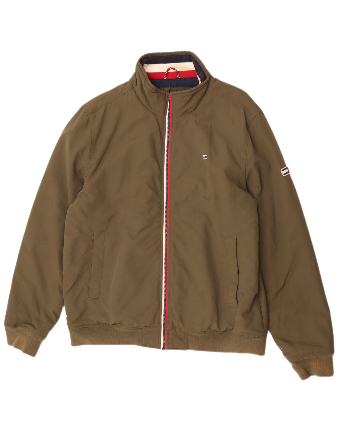 Giubbotto bomber da uomo Tommy Hilfiger UK 42 XL kaki poliammide