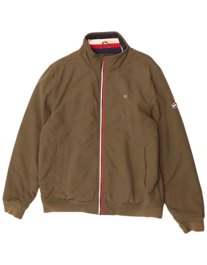 Giubbotto bomber da uomo Tommy Hilfiger UK 42 XL kaki poliammide