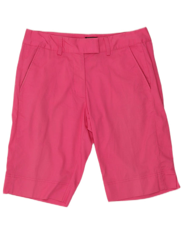 Pantaloncini chino da donna Adidas UK 10 piccoli W32 cotone rosa
