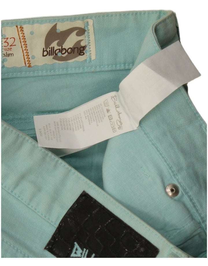 Pantaloni casual slim da donna BILLABONG W32 L32 cotone blu