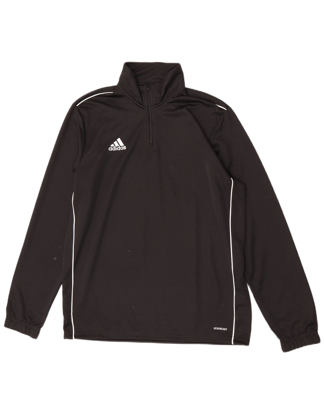 Adidas Uomo Aeroready Zip Neck Pullover Tuta Top Large Nero Poliestere