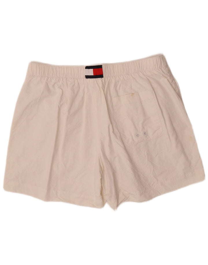 Pantaloncini da bagno Tommy Hilfiger da uomo vestibilità regolare XL bianco poliammide