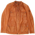 Giacca in pelle da uomo Milestone EU 50 Large Marrone