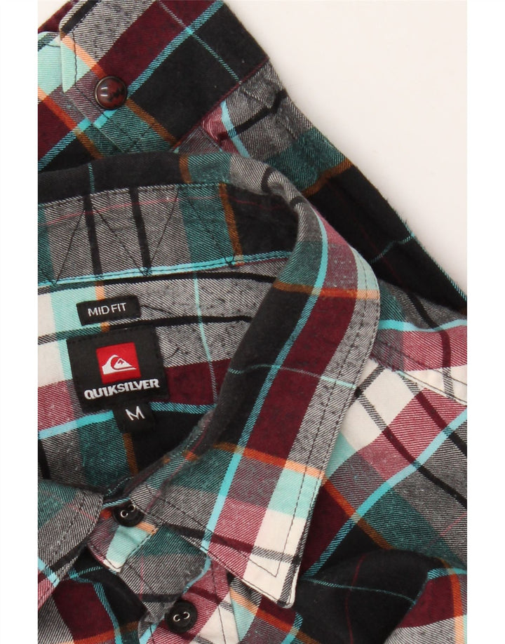 Camicia in flanella da uomo a vestibilità media Quiksilver, motivo a quadri multicolore medio