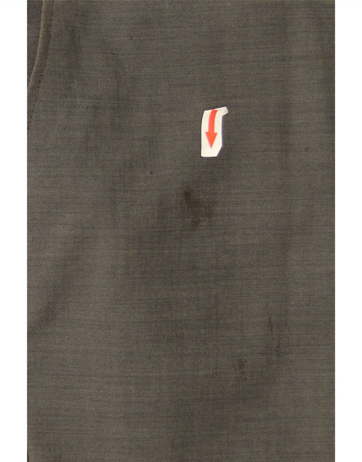 Pantaloni da abito dritti da uomo Marks & Spencer W40 L30 lana verde