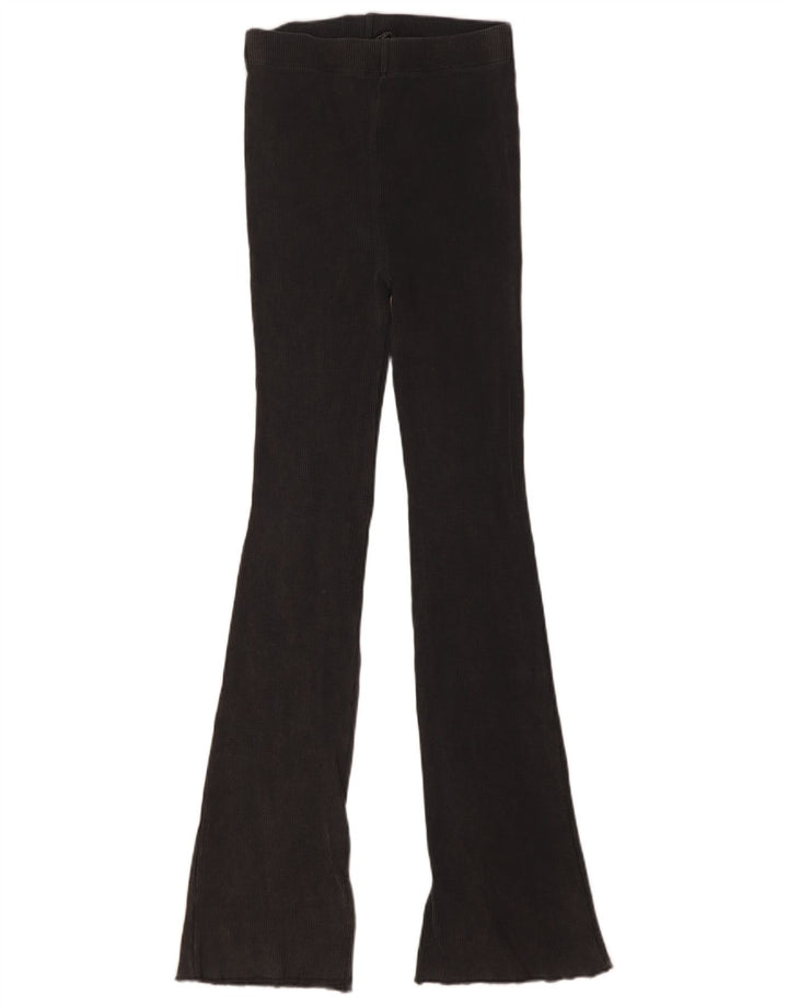 Leggings svasati da donna Zara UK 8 piccoli in cotone grigio